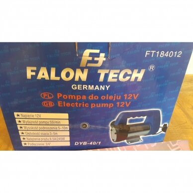 Elektrinis tepalo/kuro siurblys  12V FALON TECH 1