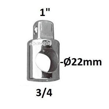 Adapteris 3 krypčių 3/4" - 1"