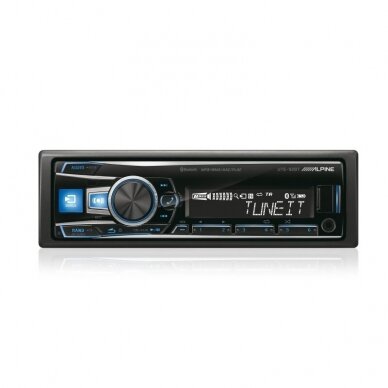 Alpine UTE-92BT USB MP3 magnetola su Bluetooth ir Aux įėjimu 1