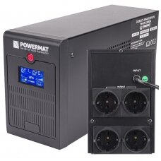 AVARINIS MAITINIMO MAITINIMO UPS LCD 2000VA 1200W 2x 9AH PM-UPS-2000M