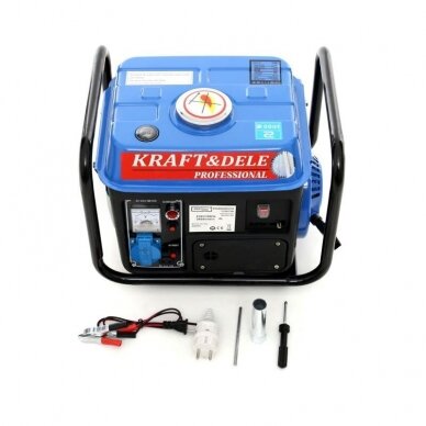 Benzininis vienfazis elektros generatorius 1200w KRAFT&DELE KD109N 4