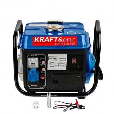 Benzininis vienfazis elektros generatorius 1200w KRAFT&DELE KD109N