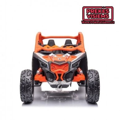 CAN-AM MAVERICK Dvivietis elektromobilis vaikams 24v14Ah oranžinis 1