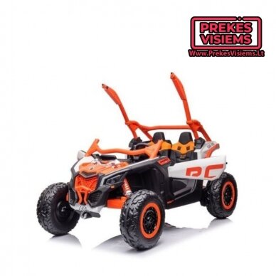 CAN-AM MAVERICK Dvivietis elektromobilis vaikams 24v14Ah oranžinis 3