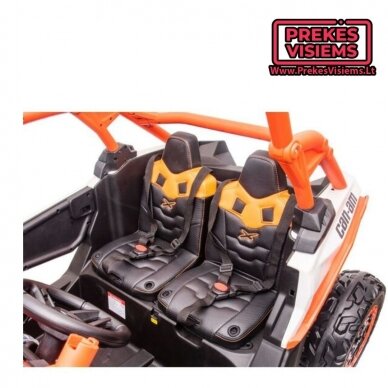 CAN-AM MAVERICK Dvivietis elektromobilis vaikams 24v14Ah oranžinis 5