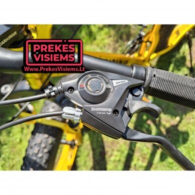 Dviratis Caraiman Fat Bike 26x16 Geltona/Juoda 4