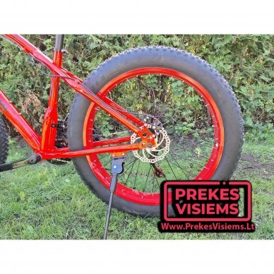 Dviratis Fat Bike 26x16 Raudonas/Juodas 2