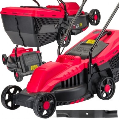 Elektrinė vejapjovė 2200W Peilis 32cm RED TECHNIC RTKSE0027