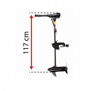 Elektrinis valties variklis Powermat PM-ESZ-65H, 750W, 65 lbs 1