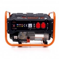 Benzininis vienfazis elektros generatorius KRAFT&DELE  3500W 12/230V/ 7AG KD160