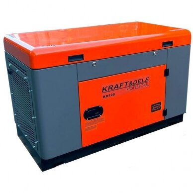 Dyzelinis vienfazis elektros generatorius KRAFT&DELE 14/15,5kW (KD198) 3