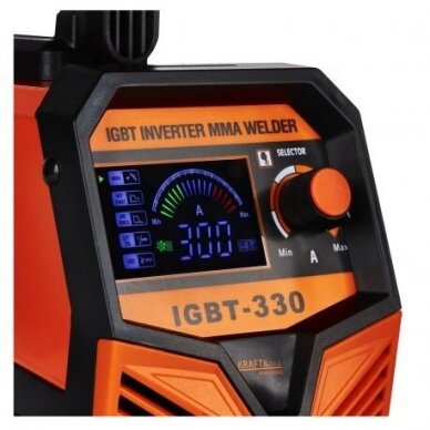 Inverterinis suvirinimo aparatas MMA IGBT LIFT TIG LCD 300A KD1878 2