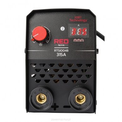 INVERTERINIS SUVIRINIMO APARATAS RED TECHNIC LCD MMA 315A I 4