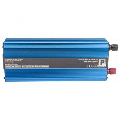 Įtampos keitiklis-inverteris 12V 1800W PM-PN-1800S