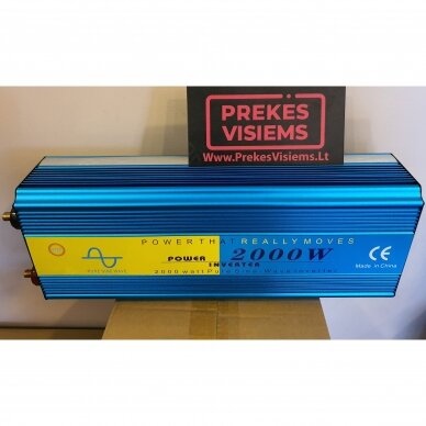 Įtampos keitiklis - inverteris  12v-220v 2000w, tikro sinuso! 1