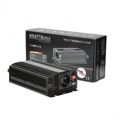 Įtampos keitiklis-inverteris 500/1000W 12V (KD1252)