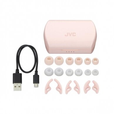 JVC, HA-ET45T-PU, rožinės sp. dinaminės ausinės, Sporto 3