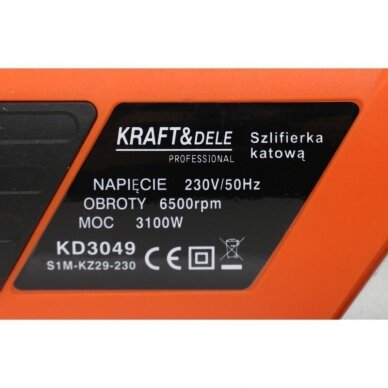 Elektrinis kampinis šlifuoklis 3100W KD3049 2