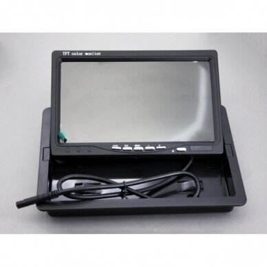 LAUNMN04 7" monitorius galinio vaizdo kamerai NTSC/PAL 800 x 480 1