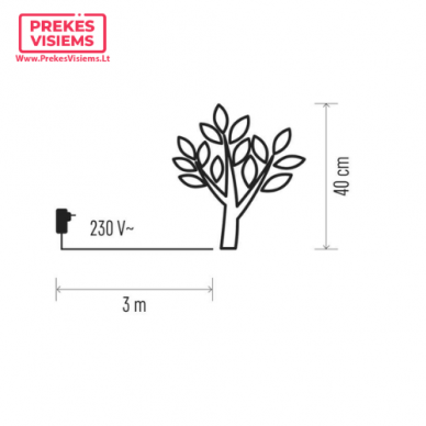 LED dekoracija "Medelis" 230V 3