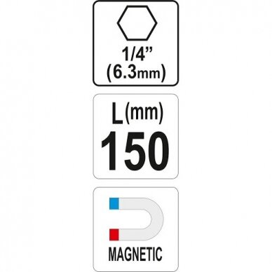 Magnetinis antgalių laikiklis 150mm 1