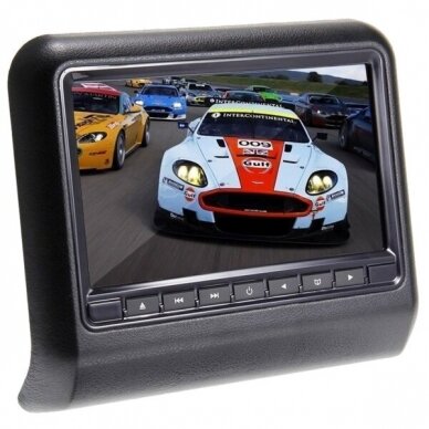 MH901BK-DV LCD DVD grotuvas-monitorius mont. ant atlošo 9” 1