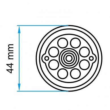 Padas guminis domkratui 44mm 1