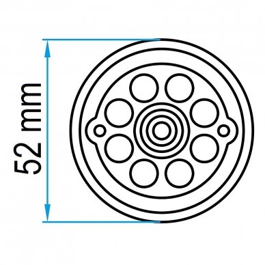 Padas guminis domkratui 52mm 1