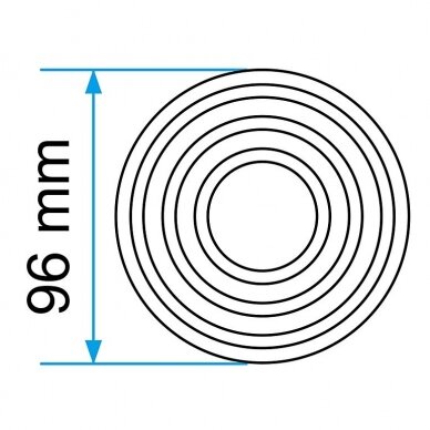 Padas guminis domkratui 96mm 1