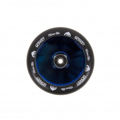 Paspirtuko ratukas Monkey Hollowcore blue-chrome 110mm