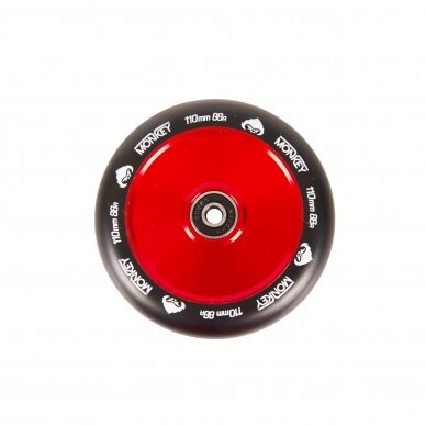 Paspirtuko ratukas Monkey Hollowcore red-chrome 110mm