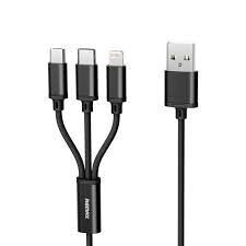 Remax RC-070th 3IN1 Lightning, Micro USB, C tipo greitasis įkrovimas 1