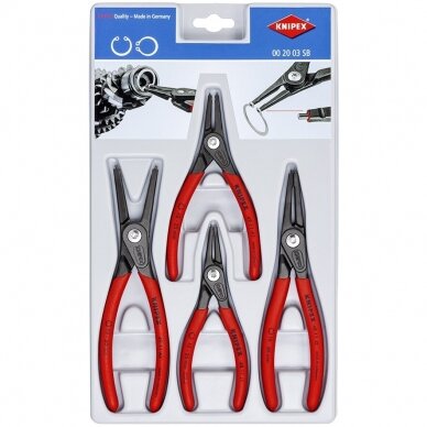 Replių fiksavimo žiedams rinkinys 4vnt. KNIPEX