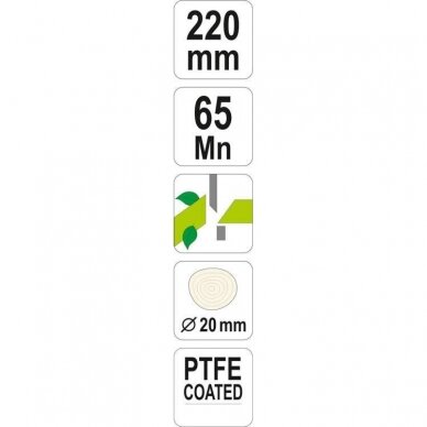 Sodo žirklės - sekatorius 220mm PTFE 2