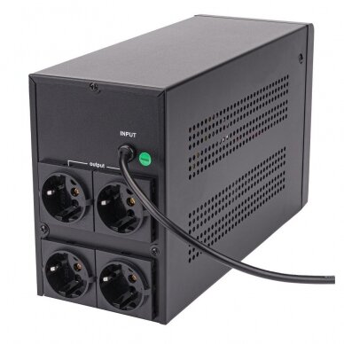 UPS LCD UPS MAITINIMAS 1500VA 900W 2x 9AH PM-UPS-1500M 3