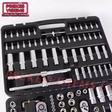 Veržliarakčių rinkinys „RANGERS“ 1/2„ 1/4“ 3/8“ TORX antgaliai CrV 171 vnt. RS-018 2