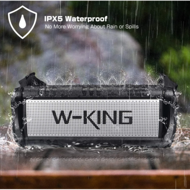 W-King D8 nešiojama Bluetooth kolonėlė 50W - 8000mAh (pilka) 4