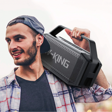 W-King D9 nešiojama Bluetooth kolonėlė 60W - 12000mAh (juoda) 1