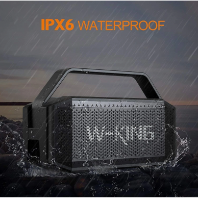 W-King D9 nešiojama Bluetooth kolonėlė 60W - 12000mAh (juoda) 5