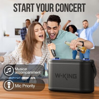 W-King H10 nešiojama Bluetooth kolonėlė su mikrofonu 2