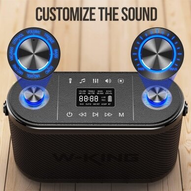 W-King H10 nešiojama Bluetooth kolonėlė su mikrofonu 7