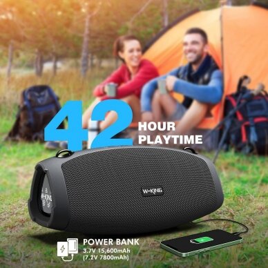 W-King X10 nešiojama Bluetooth kolonėlė su mikrofonu 70W - 15600mAh 3.7V / 7.2V 7800mAh 3