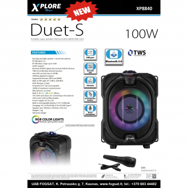 XPLORE XP8841 DUET-S 100W 2